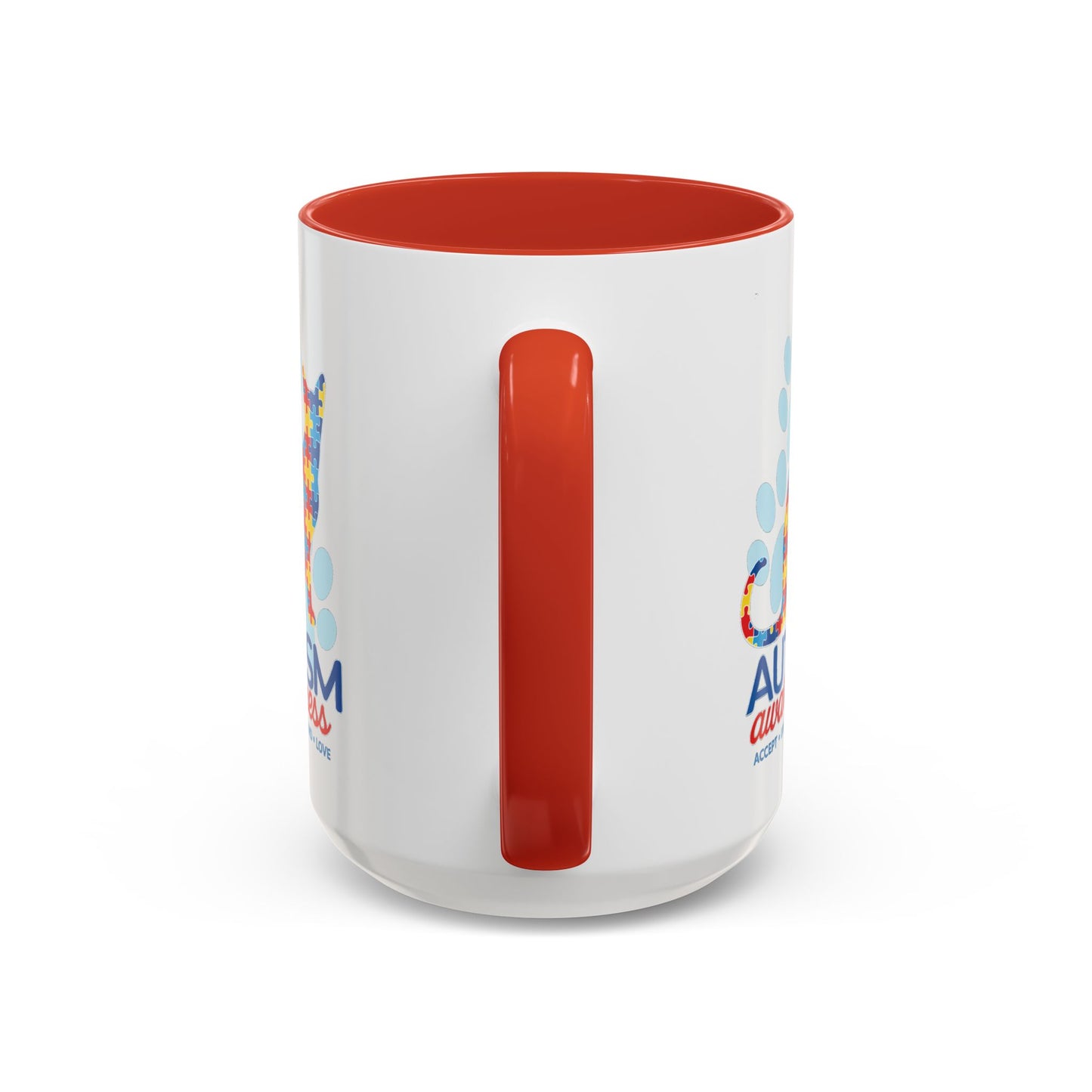 Autism Awareness Puzzle Cat Mug | Accent Coffee Mug 11oz/15oz