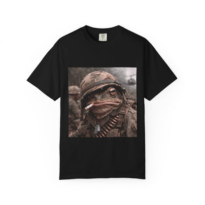 Soldier Frog Illustration T-Shirt