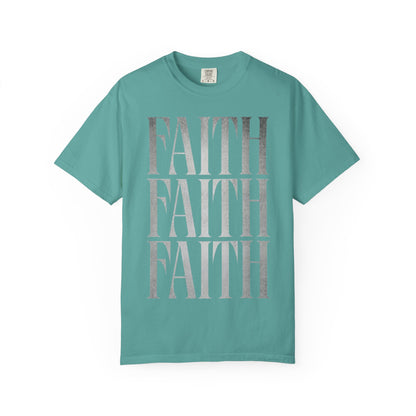 Faith Repeat T-shirt | Faith Typography Shirt, Religious Graphic Tee
