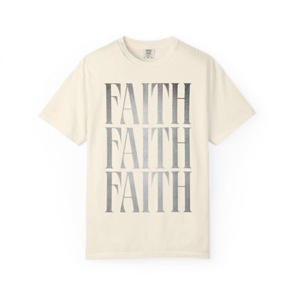 Faith Repeat T-shirt | Faith Typography Shirt, Religious Graphic Tee