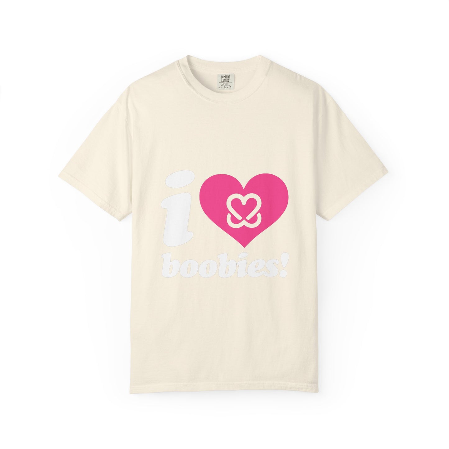 I Heart Boobies T-Shirt | Breast Cancer Awareness Heart Graphic
