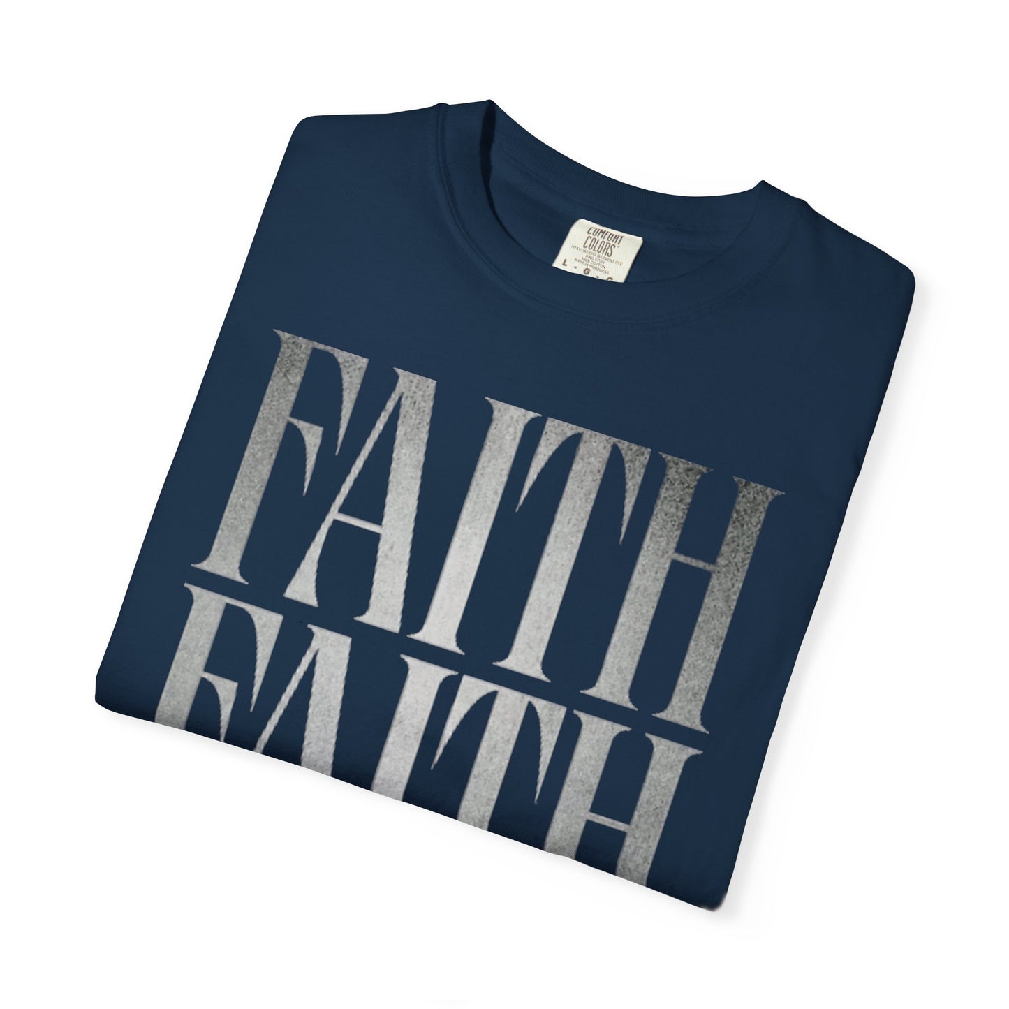 Faith Repeat T-shirt | Faith Typography Shirt, Religious Graphic Tee