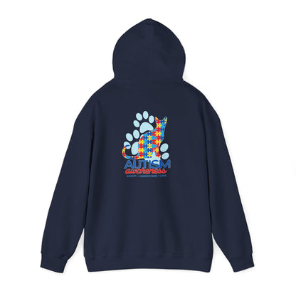 Autism Awareness Puzzle Cat Hoodie | Autism Awareness Sweatshirt