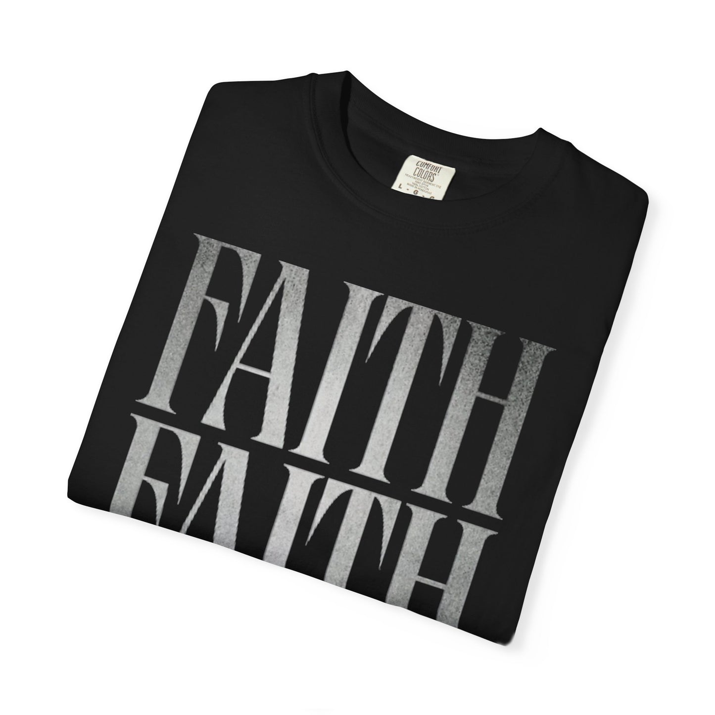 Faith Repeat T-shirt | Faith Typography Shirt, Religious Graphic Tee