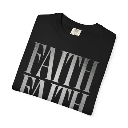 Faith Repeat T-shirt | Faith Typography Shirt, Religious Graphic Tee