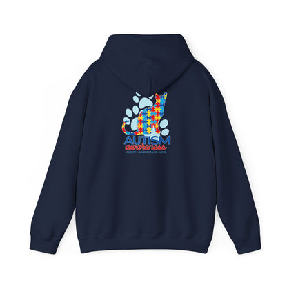 Autism Awareness Puzzle Cat Hoodie | Autism Awareness Sweatshirt