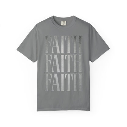 Faith Repeat T-shirt | Faith Typography Shirt, Religious Graphic Tee