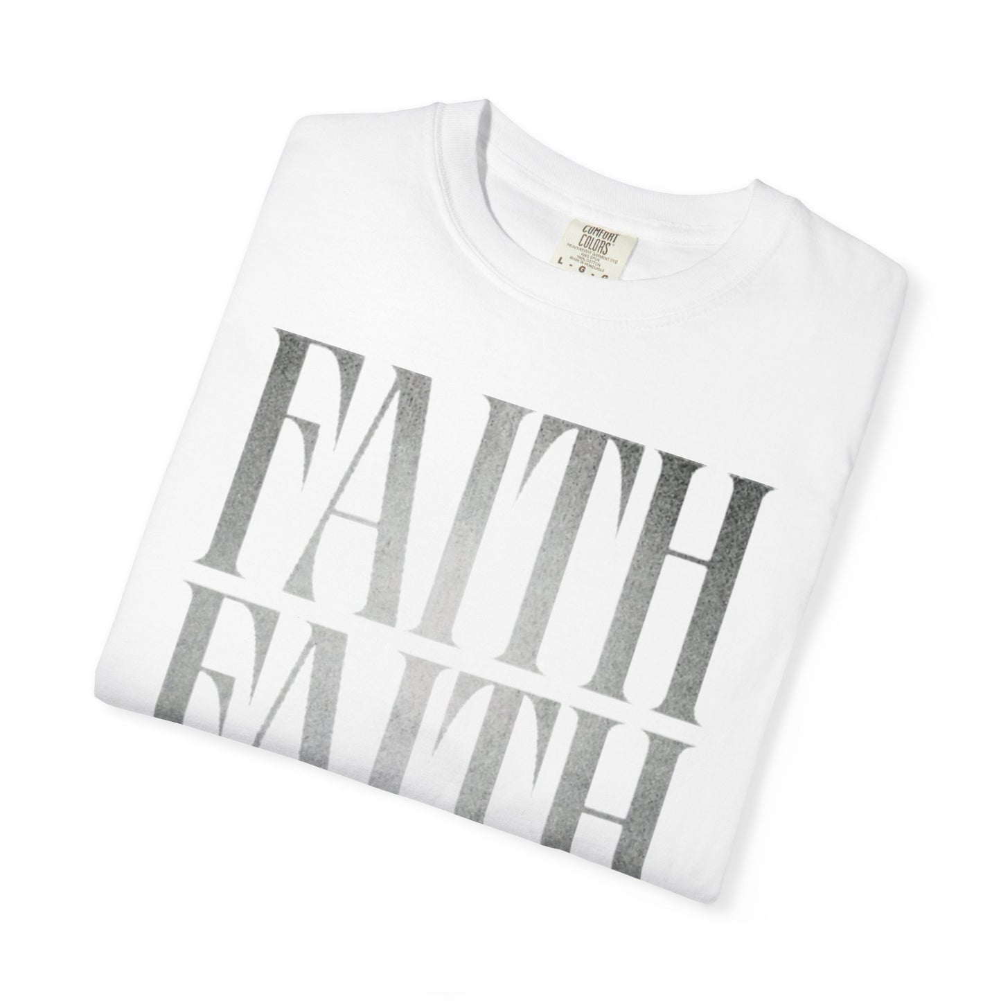 Faith Repeat T-shirt | Faith Typography Shirt, Religious Graphic Tee