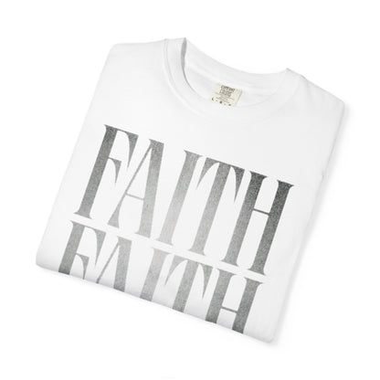 Faith Repeat T-shirt | Faith Typography Shirt, Religious Graphic Tee