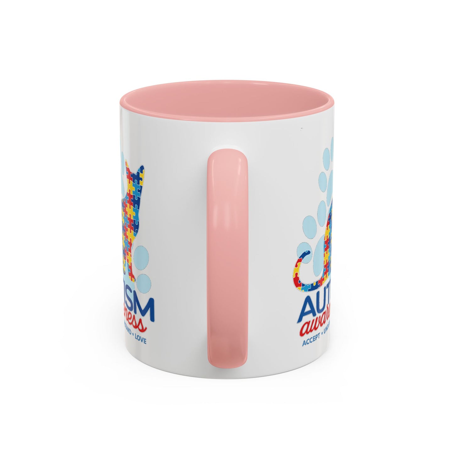 Autism Awareness Puzzle Cat Mug | Accent Coffee Mug 11oz/15oz