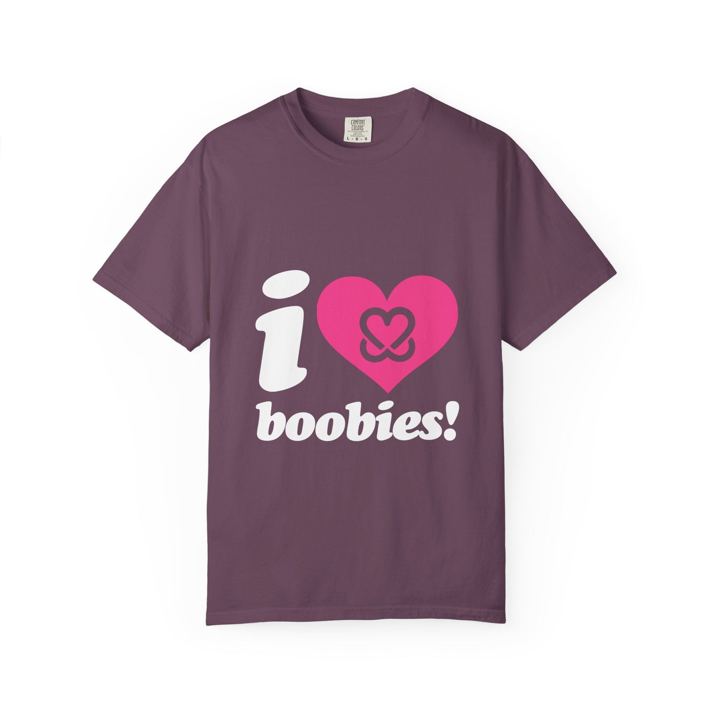 I Heart Boobies T-Shirt | Breast Cancer Awareness Heart Graphic