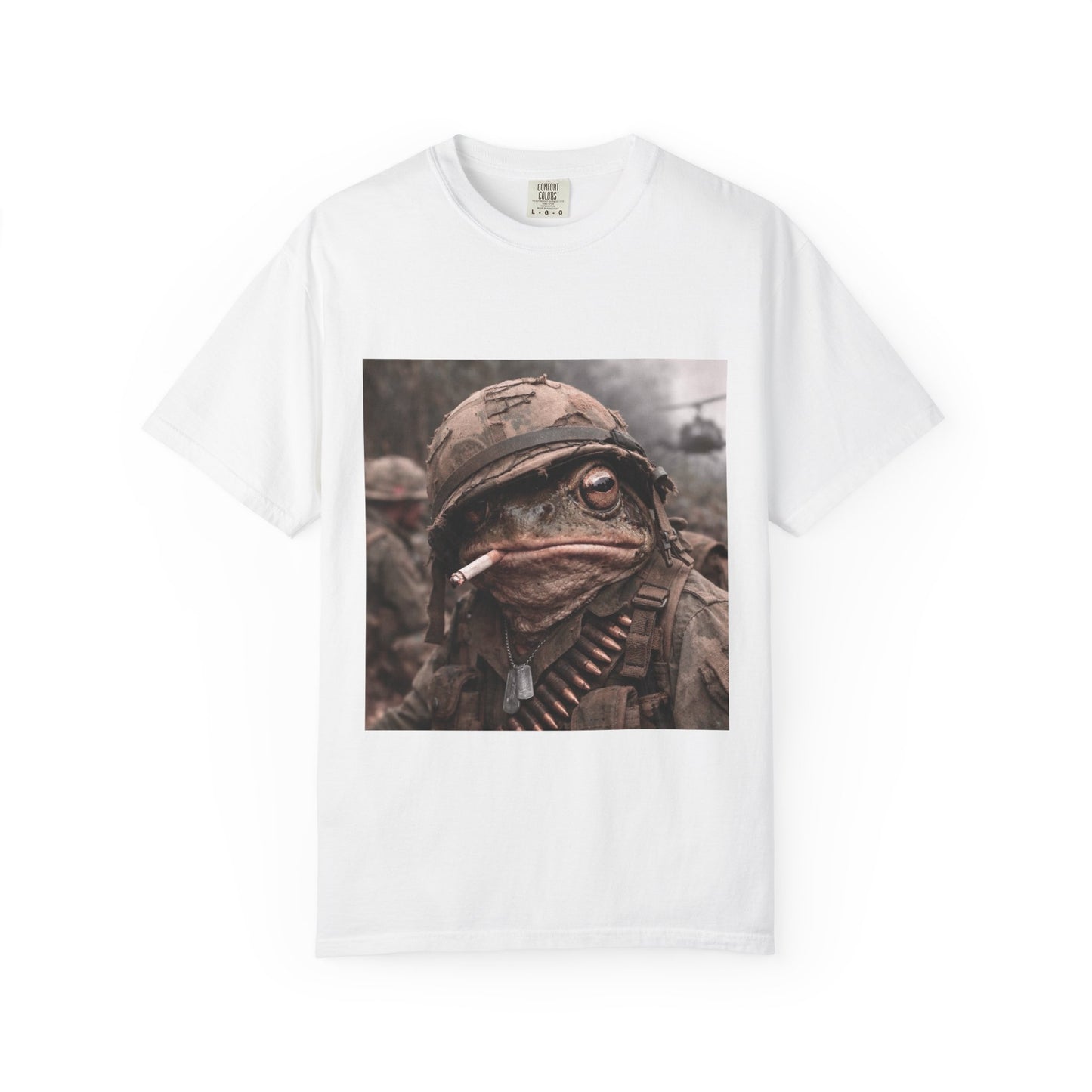 Soldier Frog Illustration T-Shirt