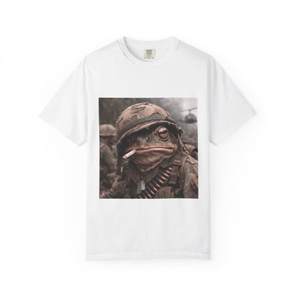Soldier Frog Illustration T-Shirt