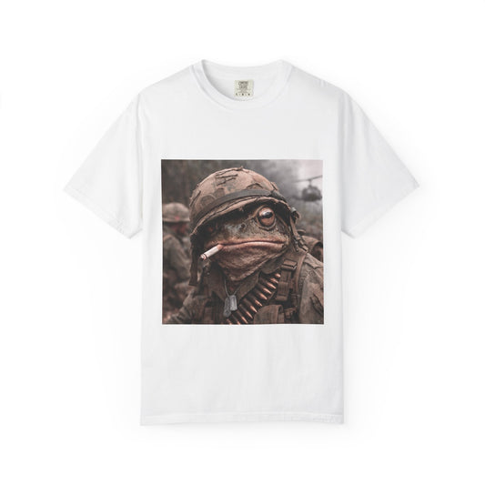 Soldier Frog Illustration T-Shirt