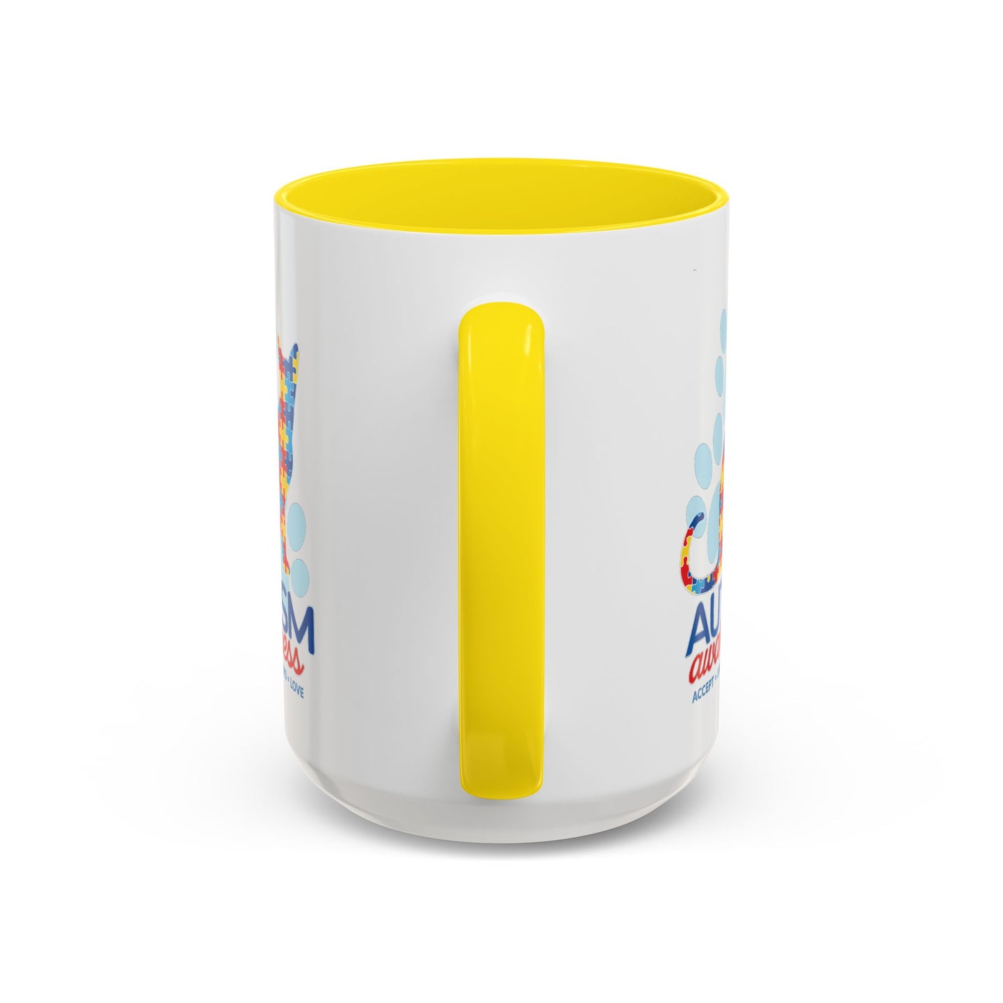 Autism Awareness Puzzle Cat Mug | Accent Coffee Mug 11oz/15oz