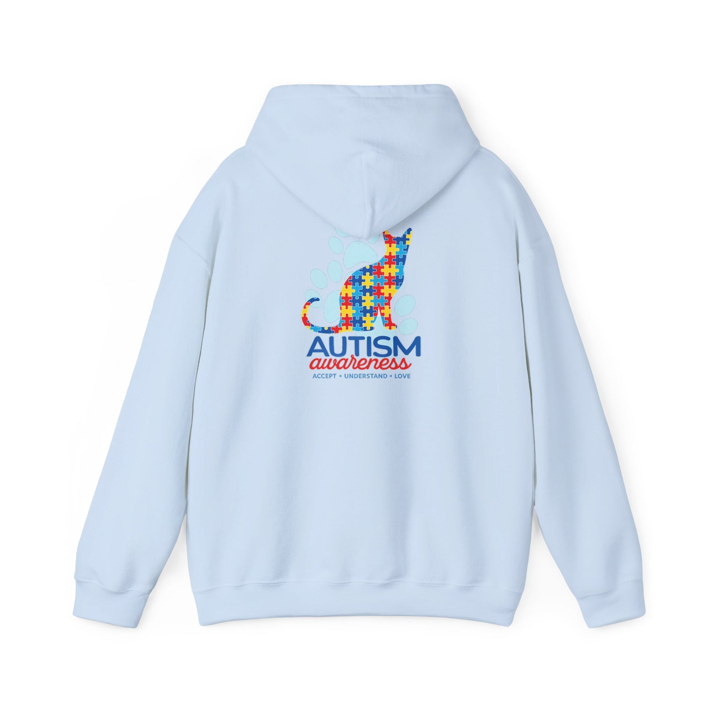 Autism Awareness Puzzle Cat Hoodie | Autism Awareness Sweatshirt