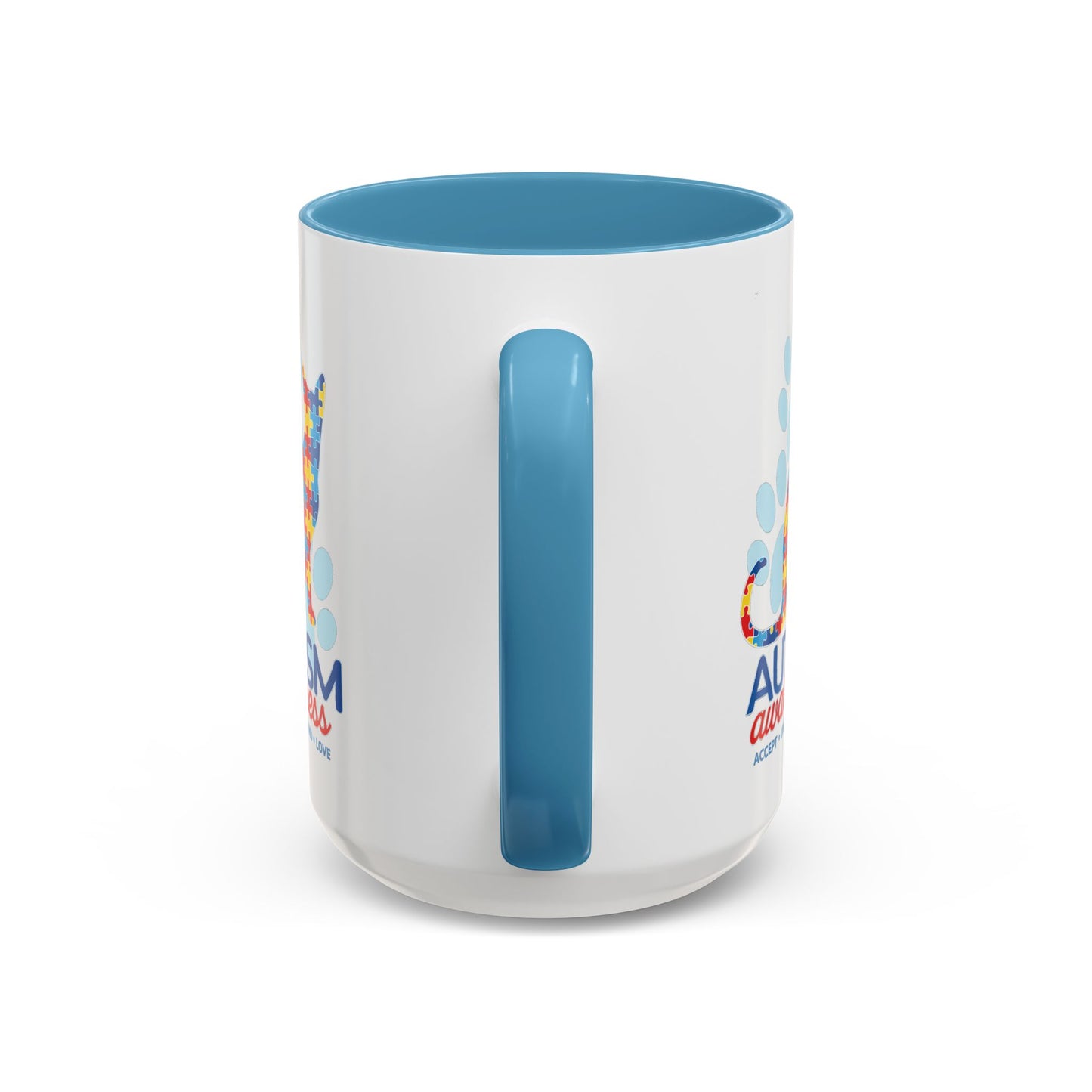 Autism Awareness Puzzle Cat Mug | Accent Coffee Mug 11oz/15oz