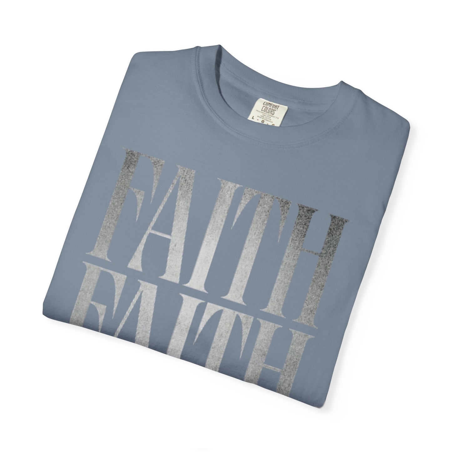 Faith Repeat T-shirt | Faith Typography Shirt, Religious Graphic Tee
