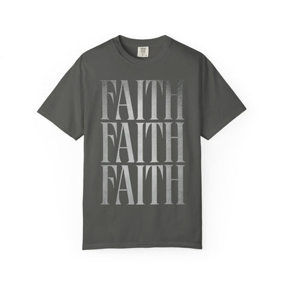 Faith Repeat T-shirt | Faith Typography Shirt, Religious Graphic Tee