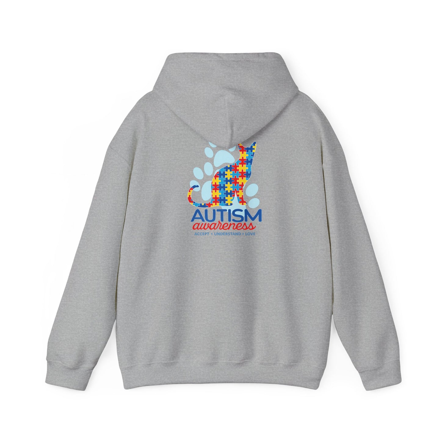 Autism Awareness Puzzle Cat Hoodie | Autism Awareness Sweatshirt