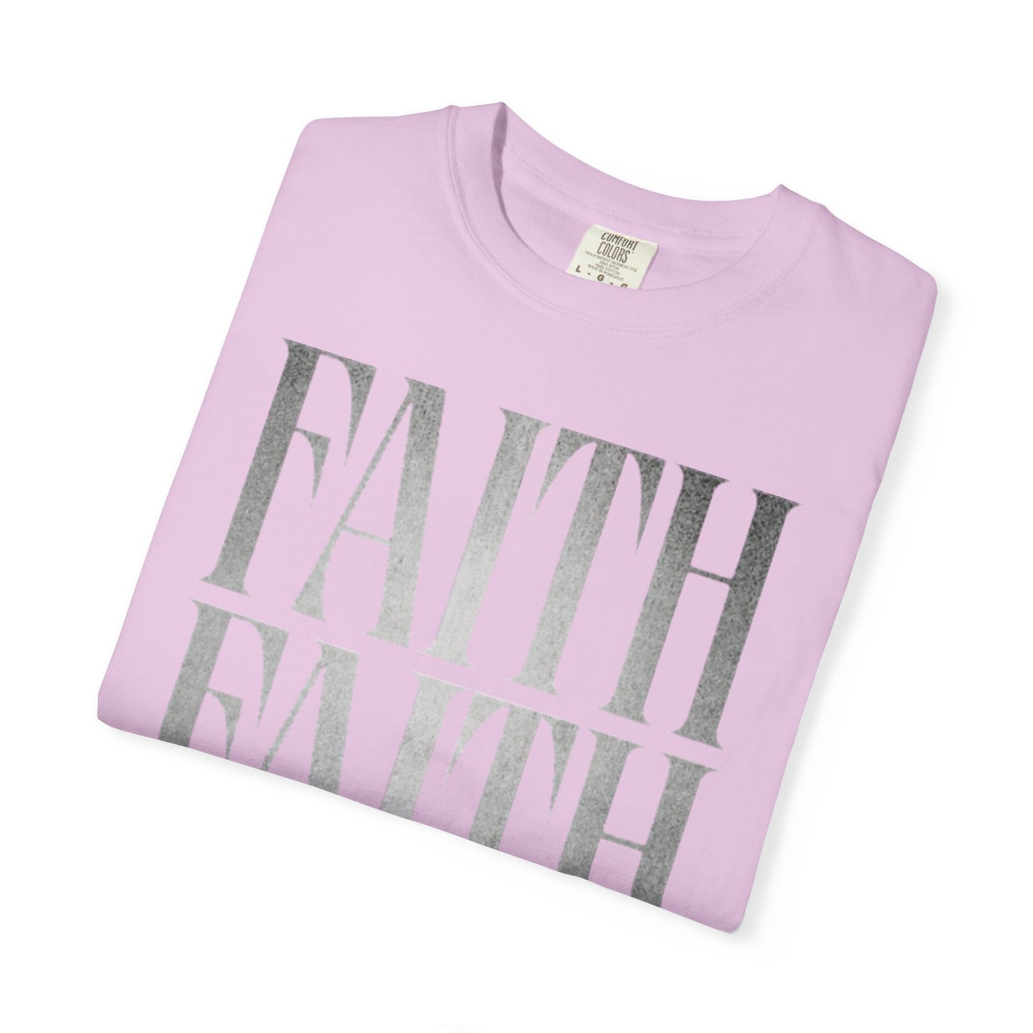 Faith Repeat T-shirt | Faith Typography Shirt, Religious Graphic Tee