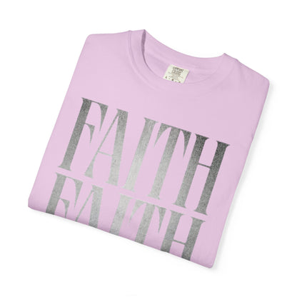 Faith Repeat T-shirt | Faith Typography Shirt, Religious Graphic Tee
