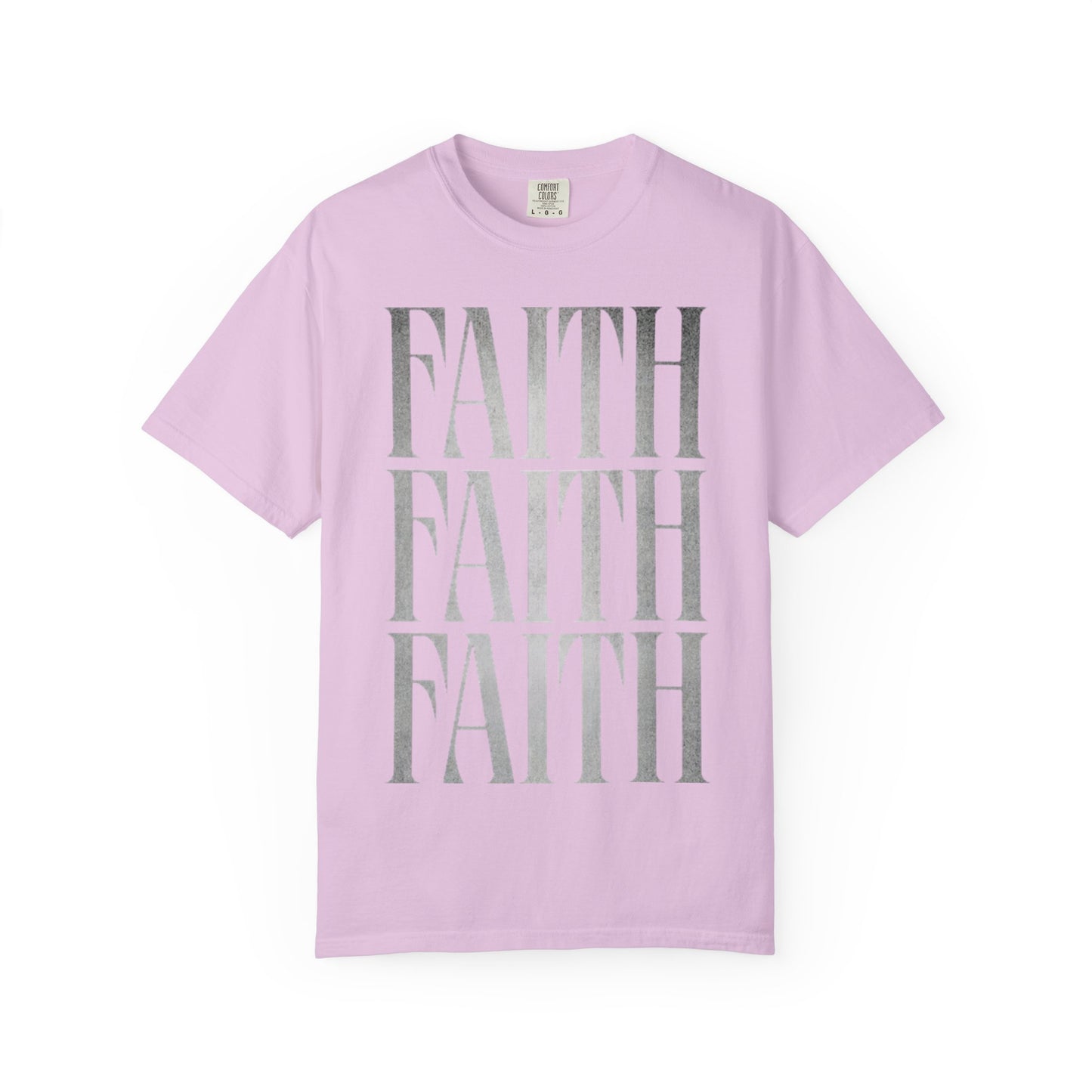 Faith Repeat T-shirt | Faith Typography Shirt, Religious Graphic Tee