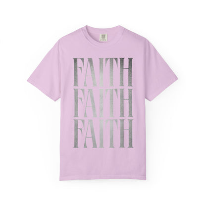 Faith Repeat T-shirt | Faith Typography Shirt, Religious Graphic Tee