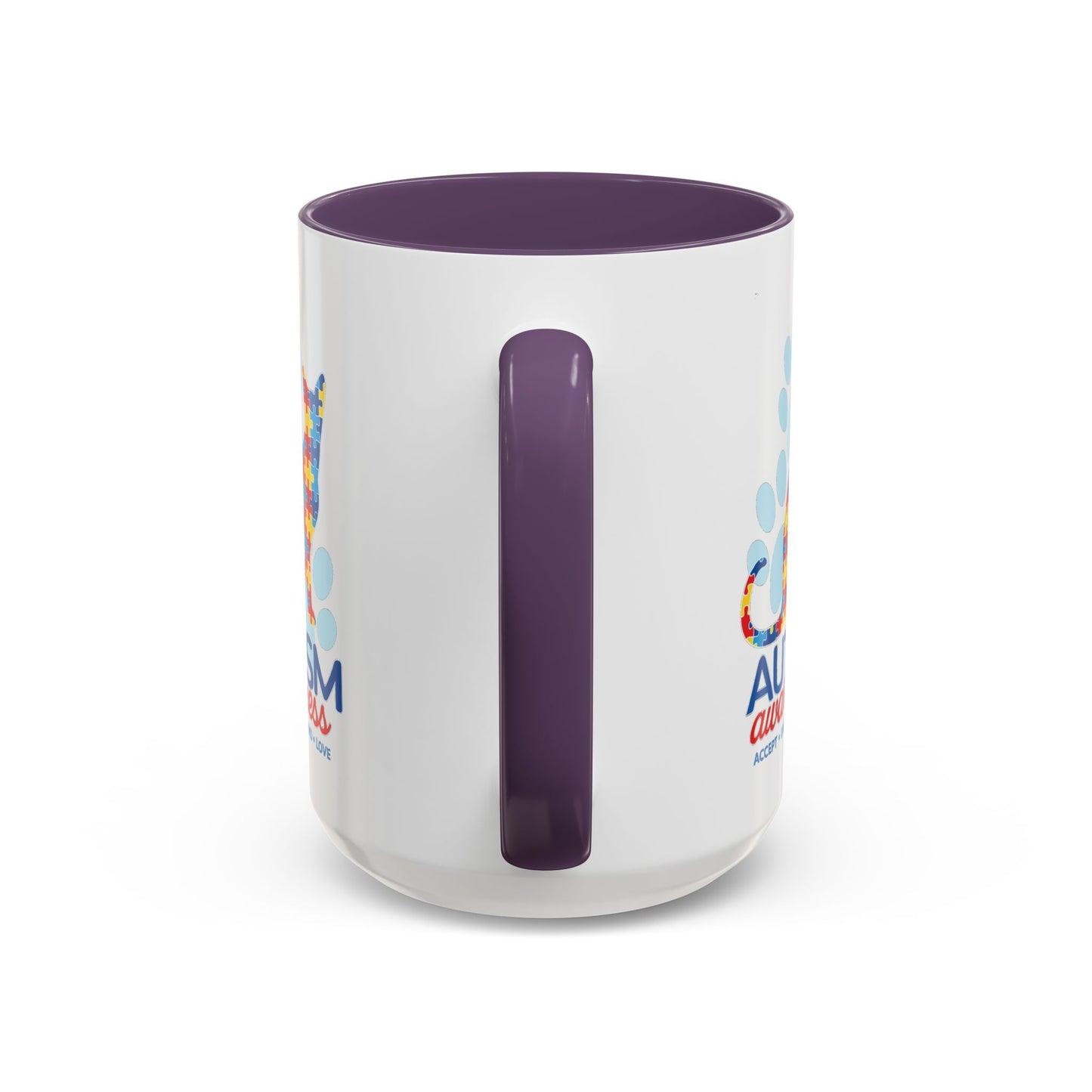 Autism Awareness Puzzle Cat Mug | Accent Coffee Mug 11oz/15oz