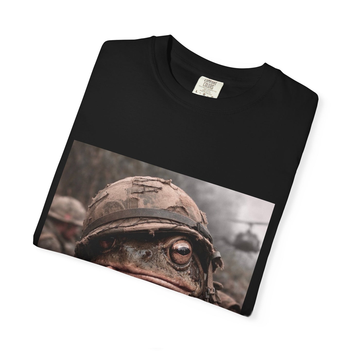 Soldier Frog Illustration T-Shirt