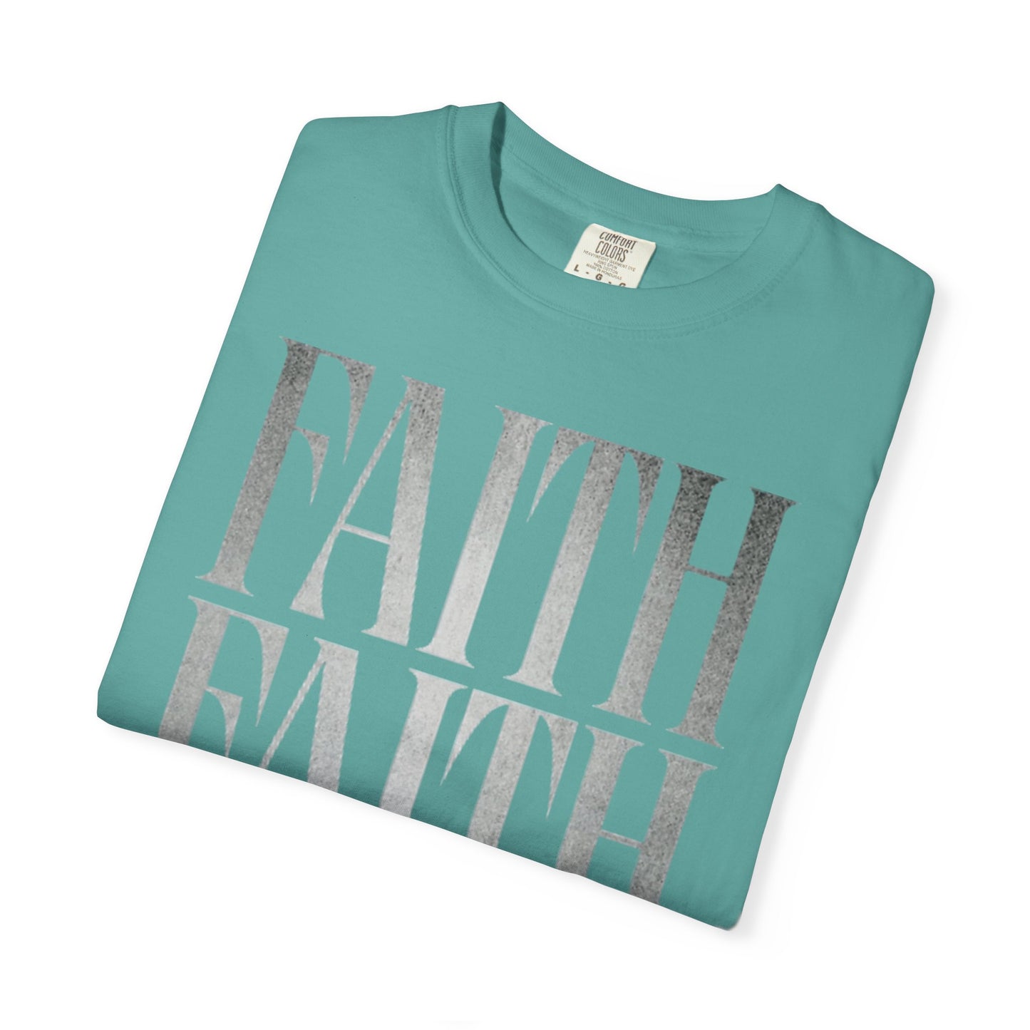 Faith Repeat T-shirt | Faith Typography Shirt, Religious Graphic Tee