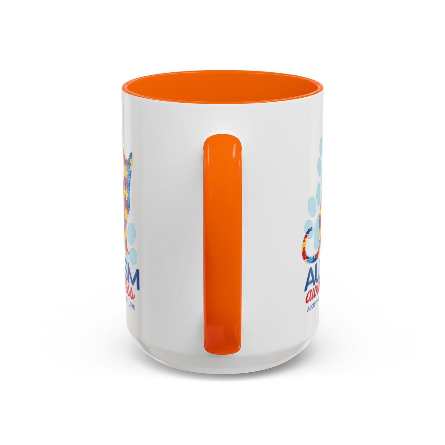 Autism Awareness Puzzle Cat Mug | Accent Coffee Mug 11oz/15oz