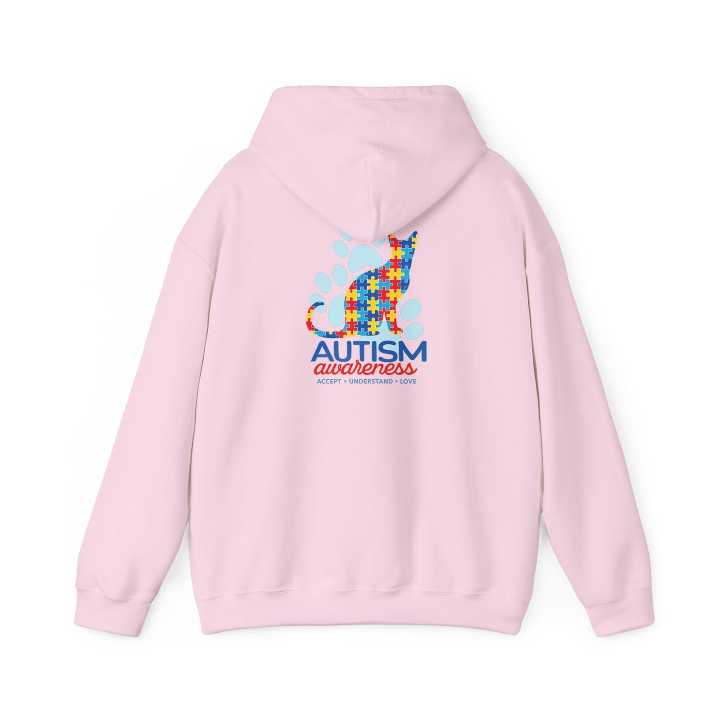 Autism Awareness Puzzle Cat Hoodie | Autism Awareness Sweatshirt