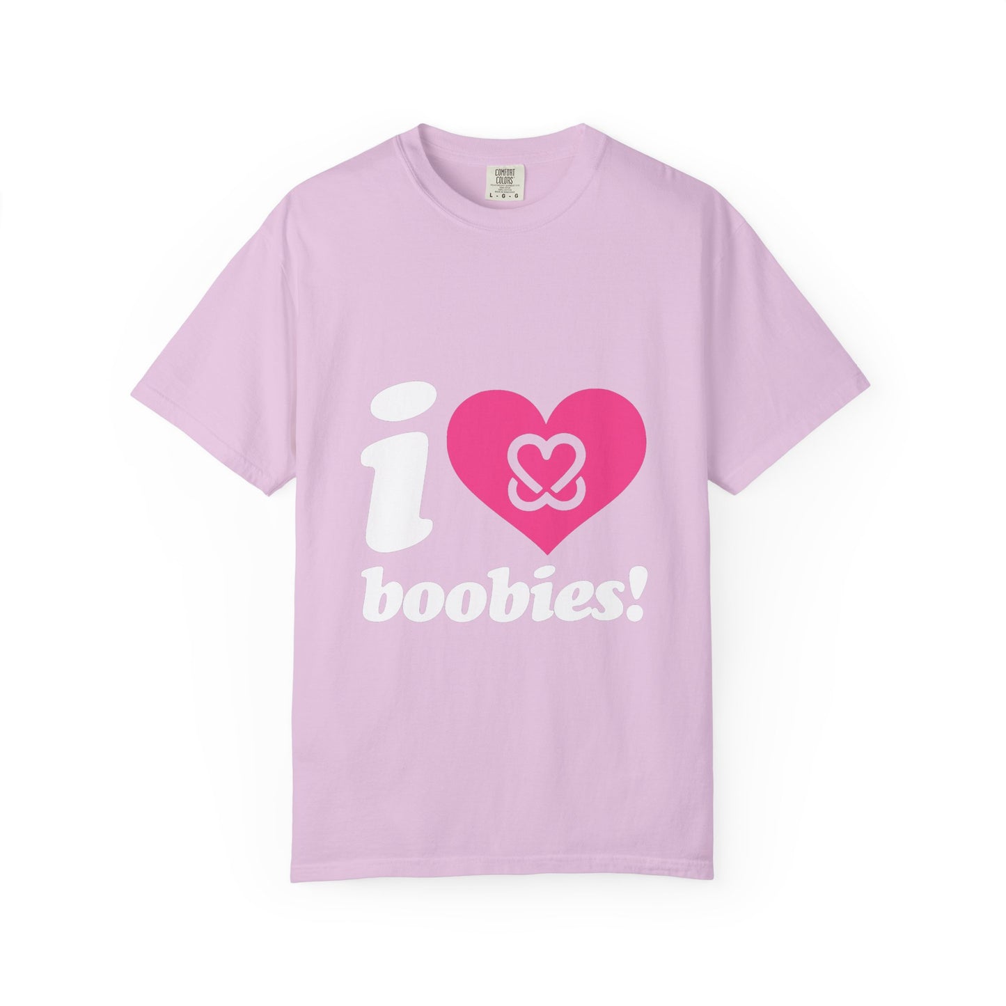 I Heart Boobies T-Shirt | Breast Cancer Awareness Heart Graphic