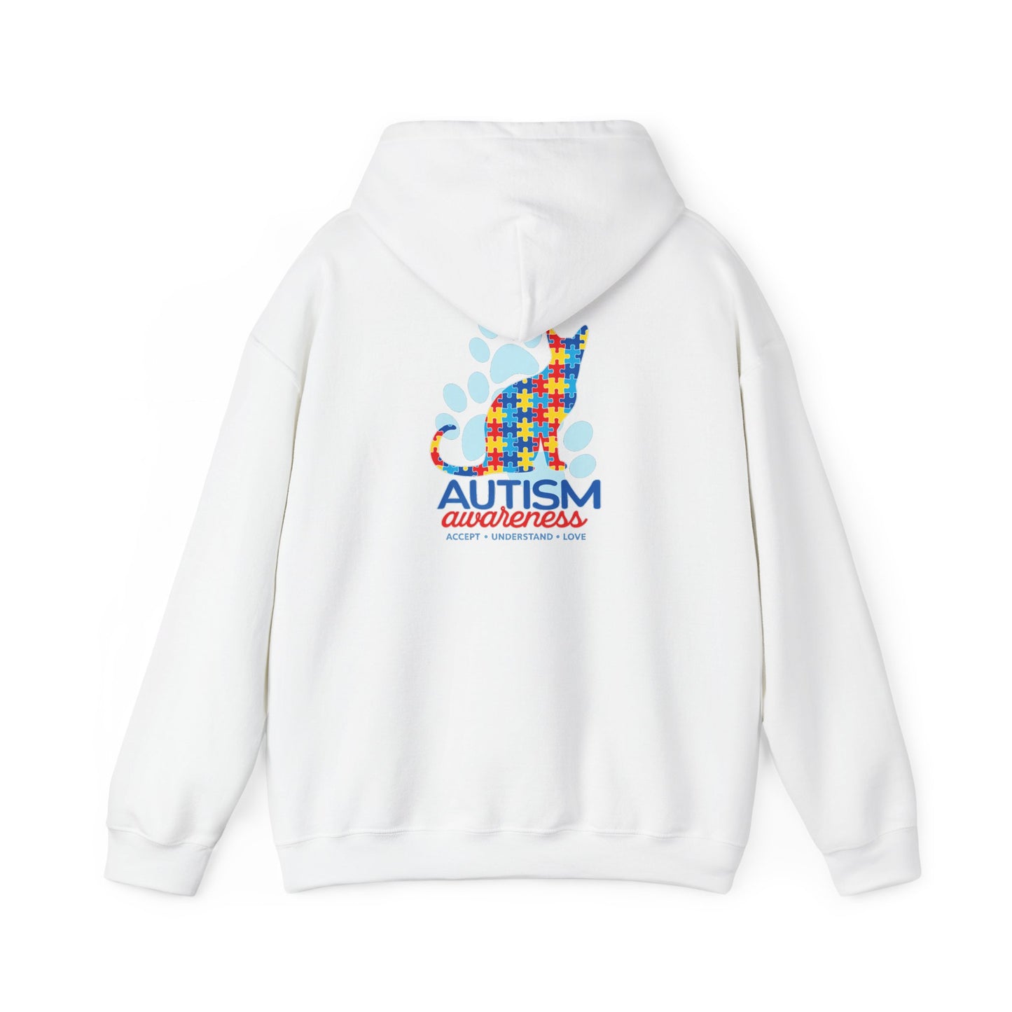 Autism Awareness Puzzle Cat Hoodie | Autism Awareness Sweatshirt
