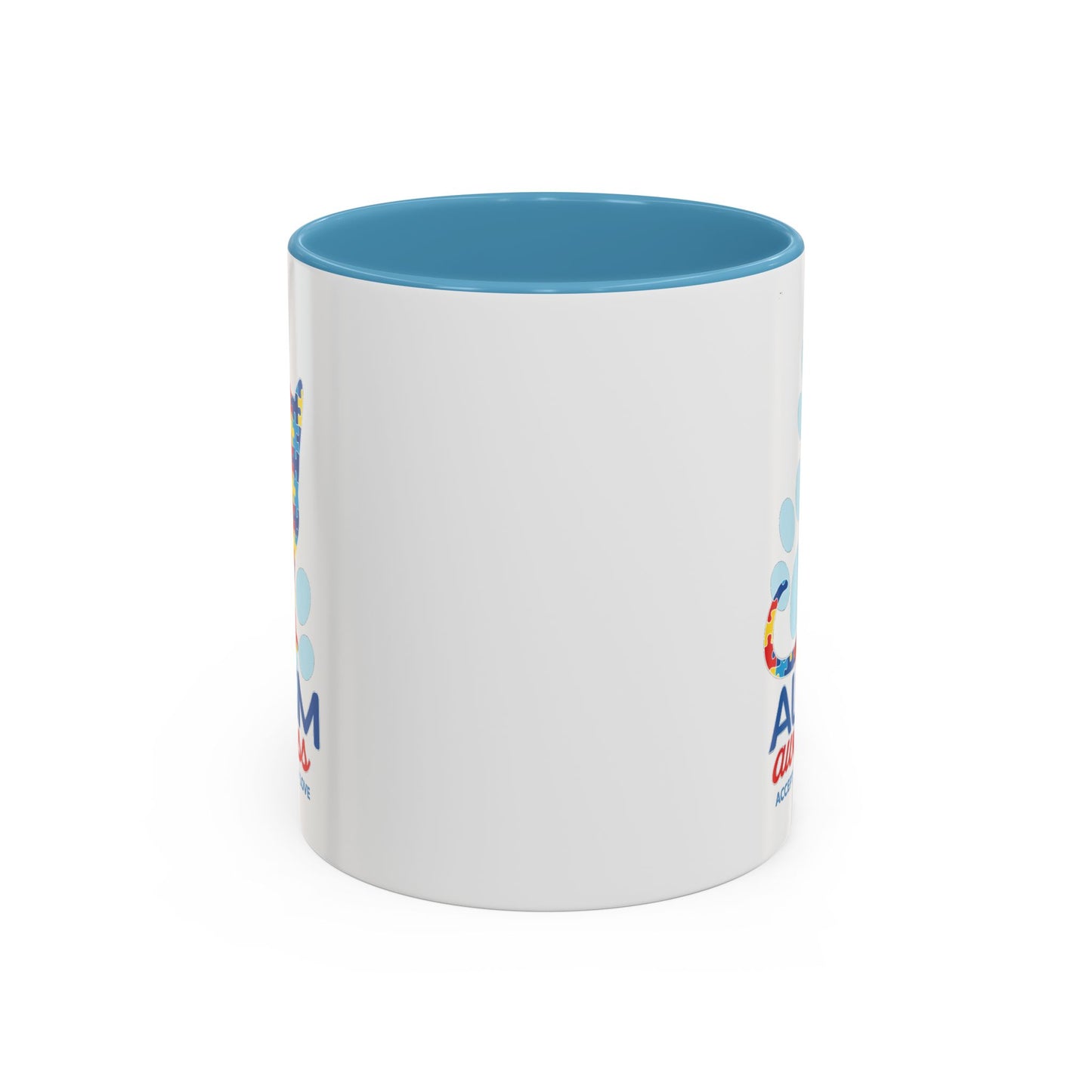 Autism Awareness Puzzle Cat Mug | Accent Coffee Mug 11oz/15oz
