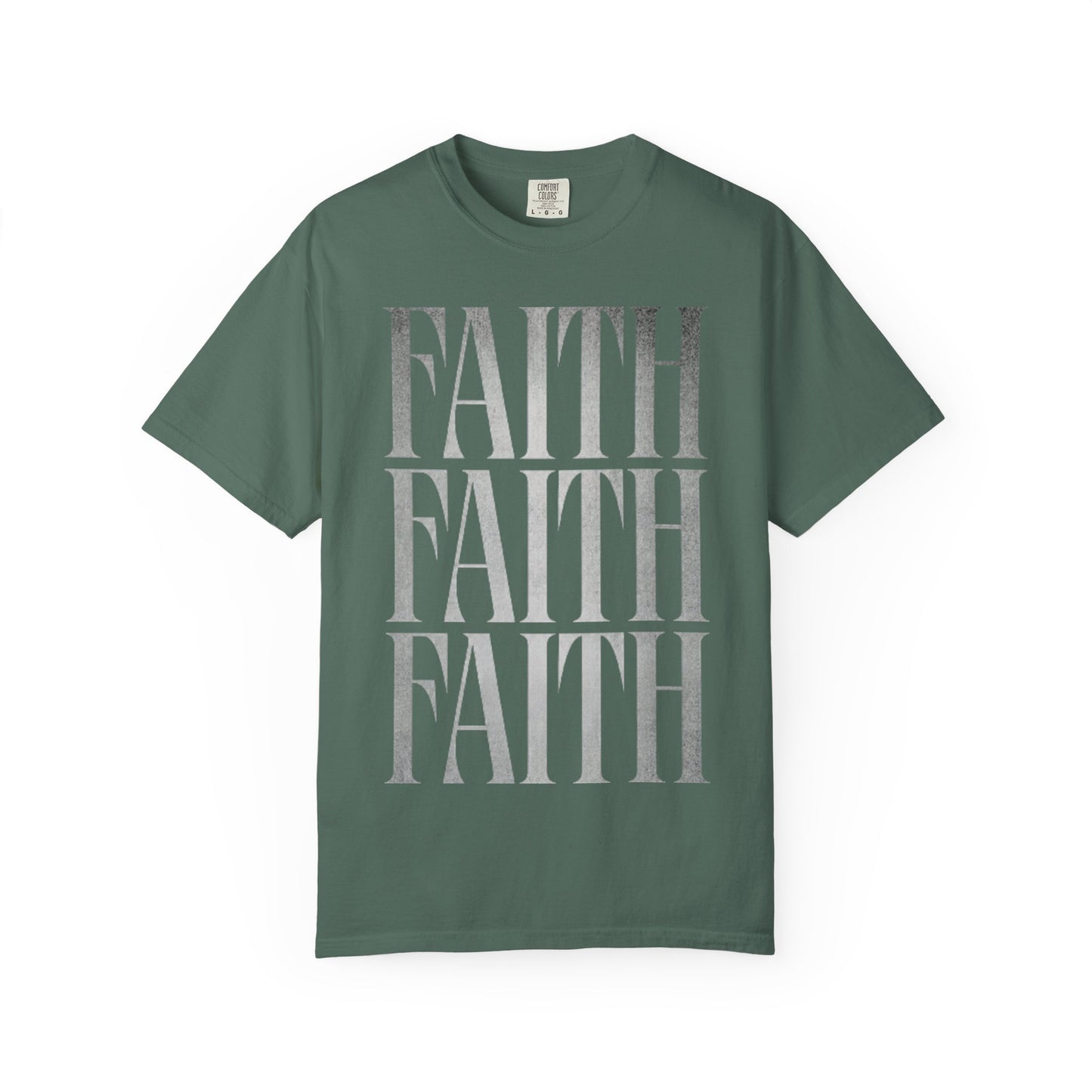 Faith Repeat T-shirt | Faith Typography Shirt, Religious Graphic Tee