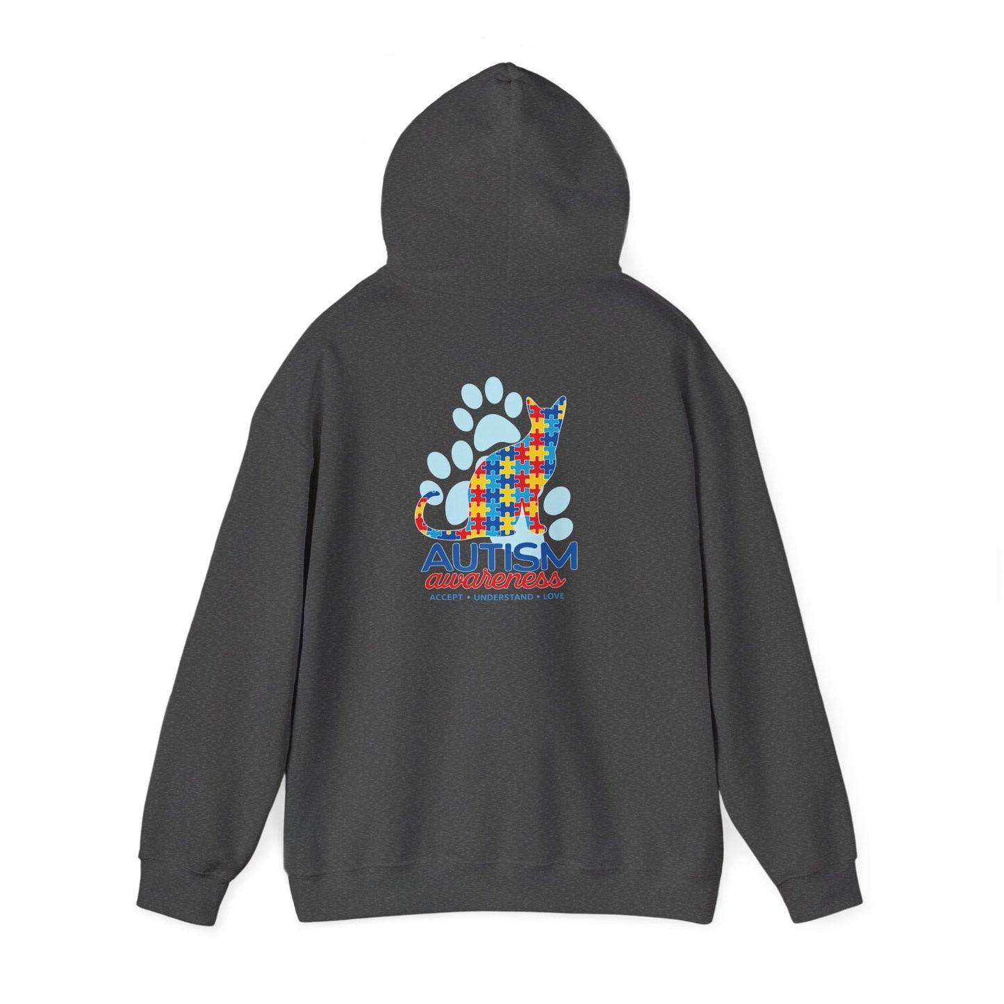 Autism Awareness Puzzle Cat Hoodie | Autism Awareness Sweatshirt