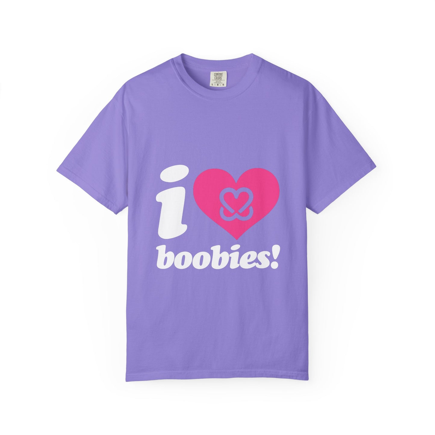 I Heart Boobies T-Shirt | Breast Cancer Awareness Heart Graphic