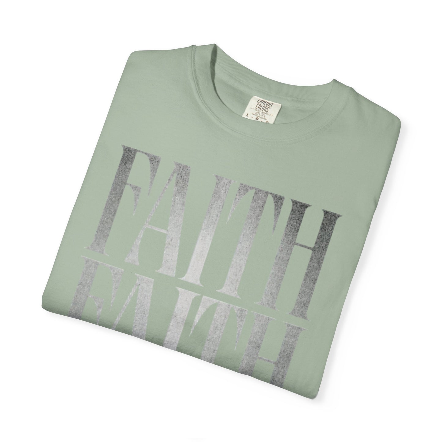Faith Repeat T-shirt | Faith Typography Shirt, Religious Graphic Tee