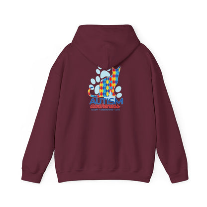 Autism Awareness Puzzle Cat Hoodie | Autism Awareness Sweatshirt