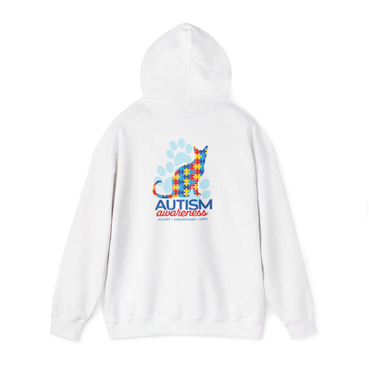 Autism Awareness Puzzle Cat Hoodie | Autism Awareness Sweatshirt