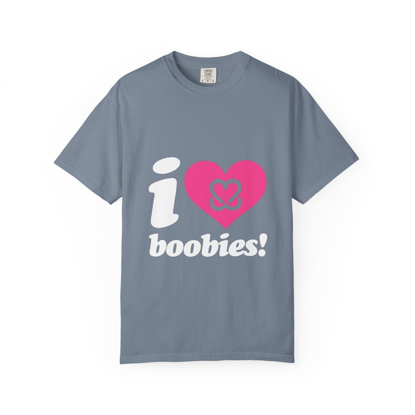 I Heart Boobies T-Shirt | Breast Cancer Awareness Heart Graphic