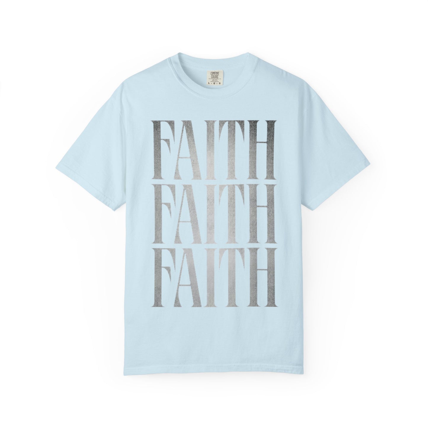 Faith Repeat T-shirt | Faith Typography Shirt, Religious Graphic Tee
