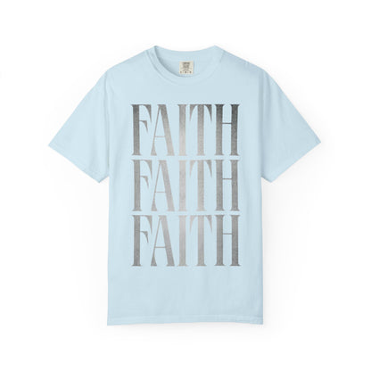 Faith Repeat T-shirt | Faith Typography Shirt, Religious Graphic Tee