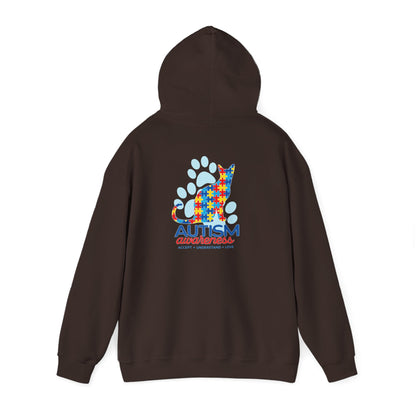 Autism Awareness Puzzle Cat Hoodie | Autism Awareness Sweatshirt