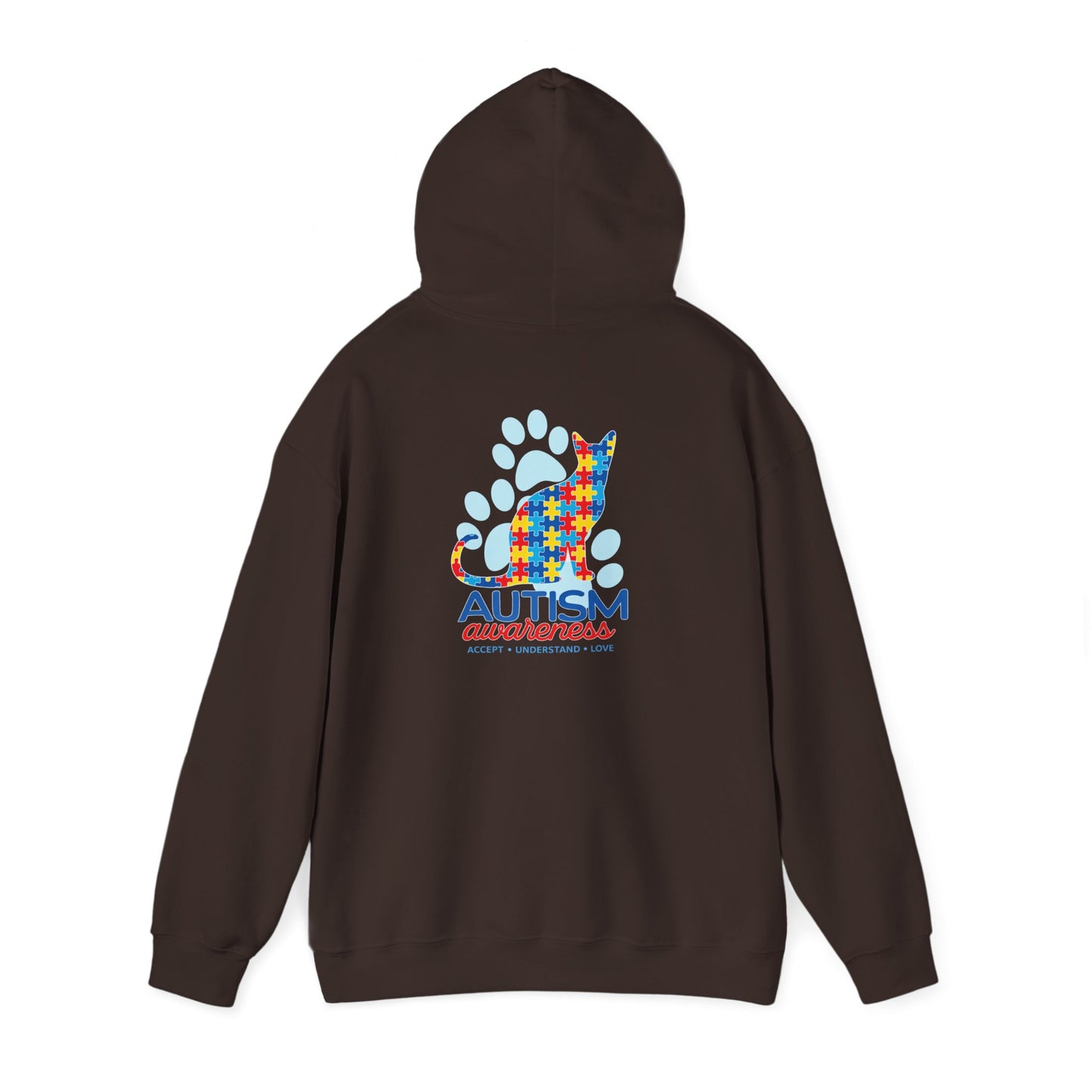 Autism Awareness Puzzle Cat Hoodie | Autism Awareness Sweatshirt