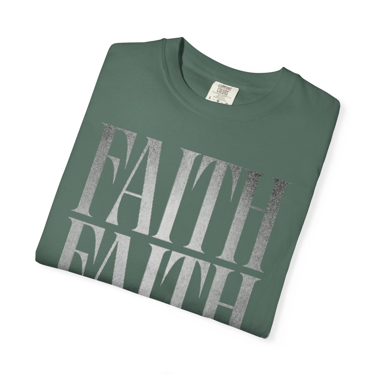 Faith Repeat T-shirt | Faith Typography Shirt, Religious Graphic Tee
