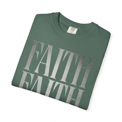 Faith Repeat T-shirt | Faith Typography Shirt, Religious Graphic Tee