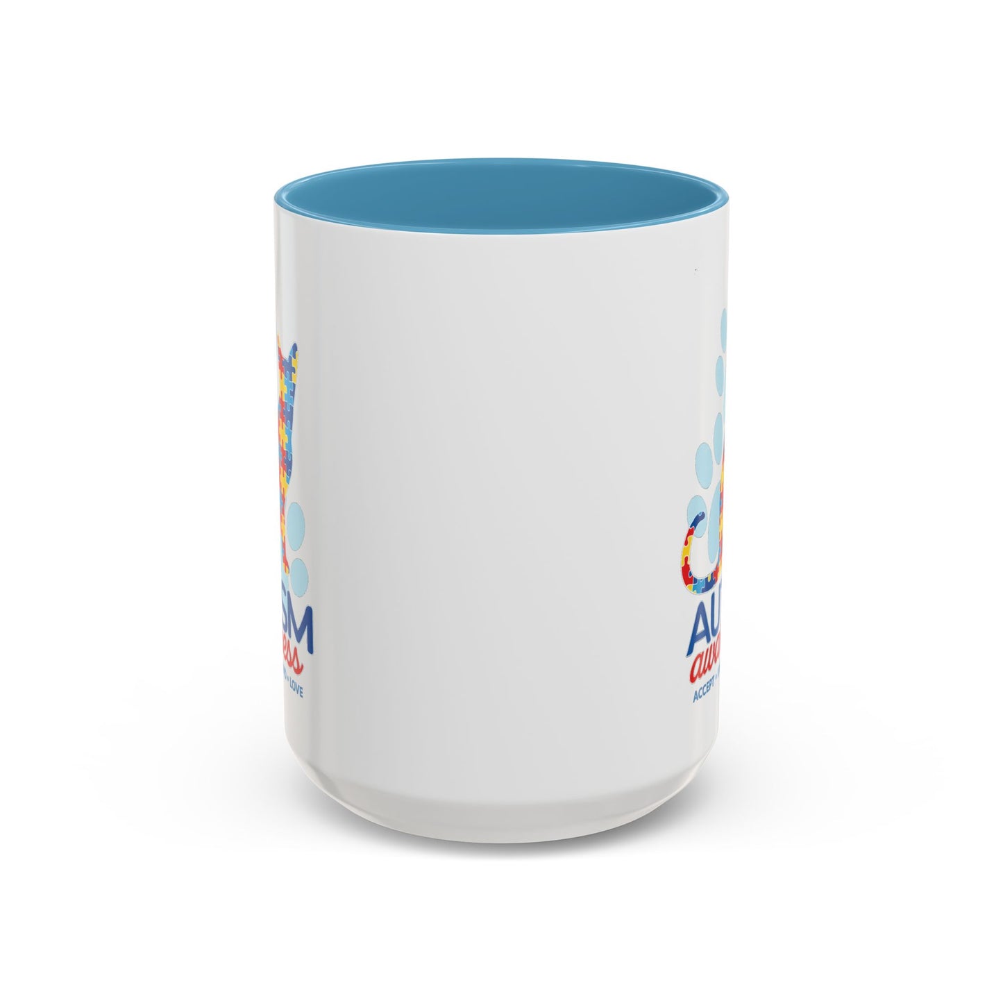 Autism Awareness Puzzle Cat Mug | Accent Coffee Mug 11oz/15oz